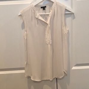 Anne Taylor Petite cream blouse